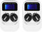Chargeur de Pile Bouton Rechargeable LCD 2 Pièces avec écran LCD Double de Batterie pour LIR2016 LIR2025 LIR2032 ML2016 ML2025 ML2032 CR2032 Prise UE