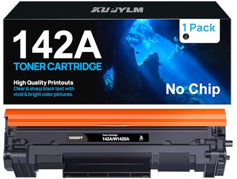 KUPYLM 142A W1420A 142X Tonerkartusche kompatibel für HP 142A 142X W1420A W1420X für HP Laserjet MFP M110w Toner M110w M140we M110we M139w M139we Toner (ohne Chip, 1 Schwarz)