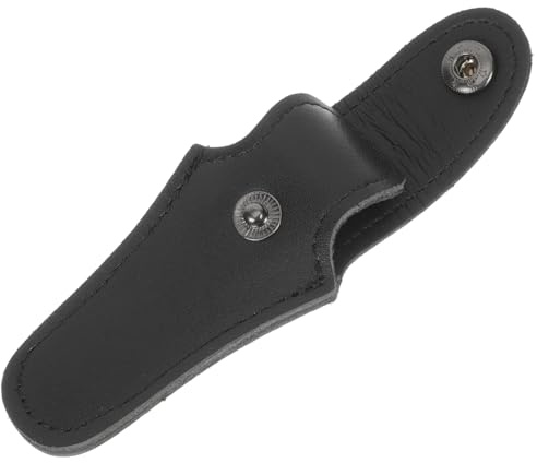 PU Mundstückbeutel für Waldhorn und Trompete, Tragbar mit Schnalle | Schwarze Softtasche, Kratzschützende Aufbewahrung, für Übung und Etui Einsatz, Schlichtes Design