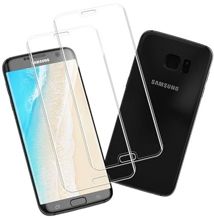Joywing für Schutzfolie Samsung Galaxy S7 edge Panzerglas, 9H Kratzfest Folie Samsung S7 edge Displayfolie, mit Samsung Galaxy S7 edge Schutzglas Displayschutz, Hohe Empfindlichkeit, 2 Stück