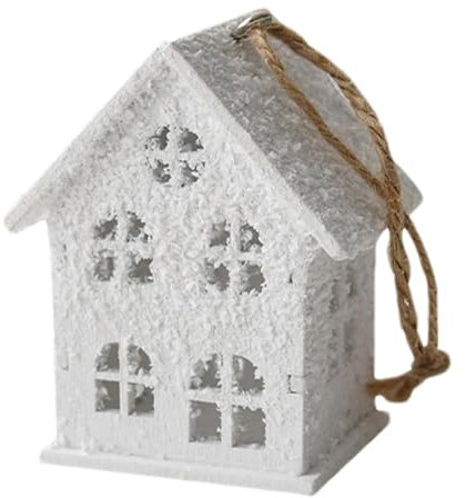 Weihnachtshaus-Ornament, Holzhaus-Anhänger | Holzhaus-Anhänger für