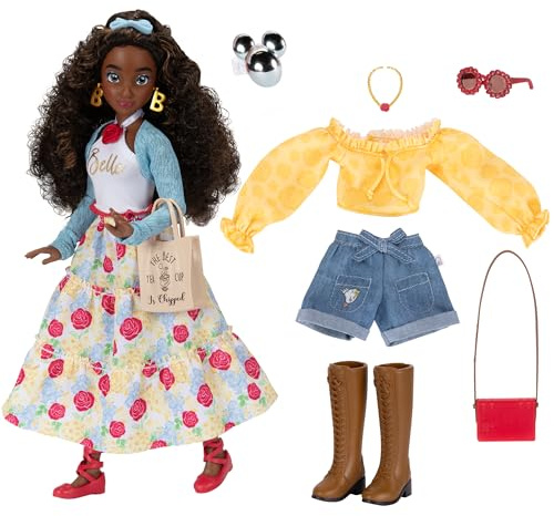 Disney ILY 4ever Fashion Dolls Inspired by Belle 11.5 Tall with 13 Points of Articulation, Two Complete Mix-and-Match Outfits and a Glittery Mickey Ring Included for You!