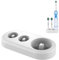 Base Porta Spazzolino Elettrico Portaspazzolino Testine Base di Supporto Compatibile Con Spazzolino Elettrico e 2 Testine Per Spazzolino da Denti per Spazzolini iO3 iO4 iO5 iO6 PRO DB Bianco