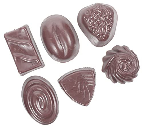 JOINPAYA 6pcs Simulation Chocolate Artificial Dessert Fake Cake Artificial Fake Biscuits Lifelike Chocolate Model Display Cake Props Small Chocolate Model Cake Decorations Fake Dessert Pvc