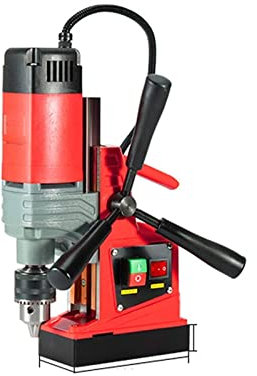 Taladro magnético eléctrico pequeño AX13/AX13RE, taladro magnético potente, máquina perforadora portátil de grado Industrial Bricolaje y herramientas(AX13RE)