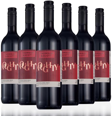 Thomson & Scott Noughty Rouge Still Alcohol Free Wine Case of 6 x 750ml | Low Calorie and Gluten Free Alcohol Free Red Wine | Finset Non Alcoholic Wines