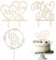 Xialvyu 3 Stück Cake Topper Hochzeit, Tortendeko Hochzeit, Mr & Mrs Cake Topper Mr Mrs Tortenstecker Holz Kuchen Topper Hochzeitstorte Deko Hochzeit Deko für Hochzeit Verlobung Antrag Jubiläum