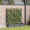 vidaXL Jardineras con Enrejado 3 Unidades Gris 120x40x125,5 cm