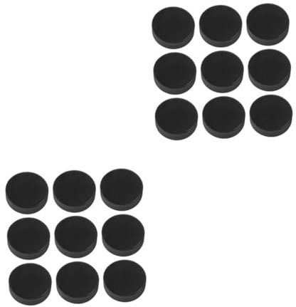 ibasenice 2 Sätze Puck Üben Hockey-Pucks Ausbildung Wählen Eishockey Schüttgut Offizieller Regulierungspuck Eisbahn-Puck Pucks Fürs Training Pucks Üben Schwarz Natürliches Gummi 9 Stück * 2