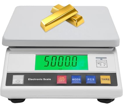 HUSPOO Laborwaage - 7500g x 0,1g Hochpräzise elektronische Waage, Digitale Genaue Analytische Präzisionswaage mit LCD-Anzeige, Elektronische Industriewaage