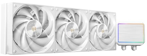 Mars Gaming ML-PROII360 Raffreddamento Liquido AIO 600W TDP, Pompa 4ª Gen Opti-Chamber Base in Rame e Microcanali, 3x Ventilatore 120mm FDB, Blocco in Alluminio Spazzolato con FRGB Lineare, Bianco