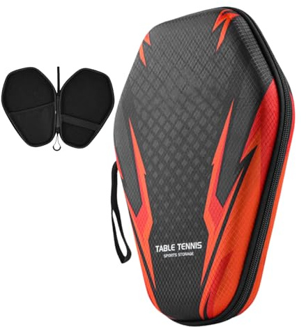 Xijobido Tischtennisschläger Hülle - Hartschalen Tischtennisschläger Etui,Sicherer Aufbewahrungsorganizer Für Familie Indoor Freunde Kinder Training Enthusiasten Outdoor Sport | Sichere