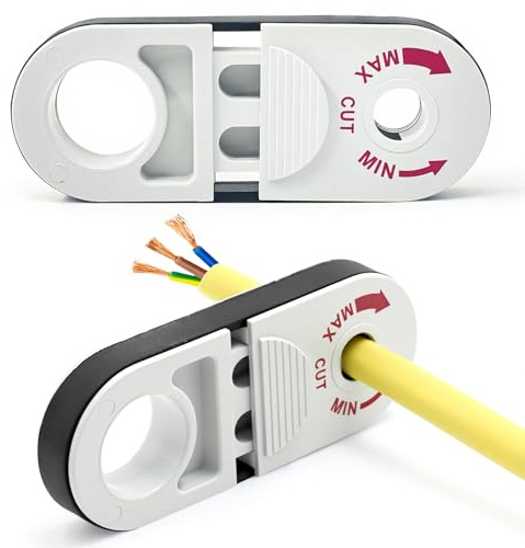 Cable Stripper, Wire Strippers Electrical, Electrician Tools, Rotating Wire Stripping with Precise, Adjustable Stripping, Network Cable Untwist Tool, for Home and Repair Use