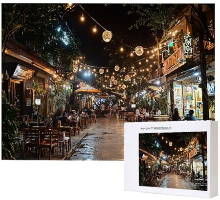 Personalised Jigsaw Puzzle Custom 1000/1500/2000/3000/4000/5000/6000 Pieces Wooden Puzzles, Personalised Puzzle from Your Own Photos, Customised Gifts for Christmas Wedding Birthday (5000 PCS) d-178
