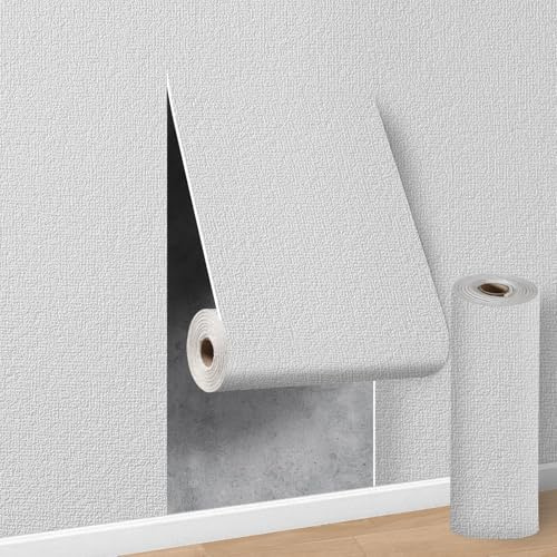 50 x 1000cm=54 sq.ft White Self Adhesive Thermal Wallpaper,Peel and Stick Wall Panels ,3mm Thick Waterproof Insulating Wall paper for Kitchen,Living Room,Bedroom,Thermal Wallpaper for Cold Walls