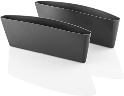 InnovaGoods - 2er Set Auto Organizer Pokar, Universeller Sonnenschutz und Aufbewahrung, Multifunktional, Einfache Installation, PVC, Schwarz, 37x11x6 cm