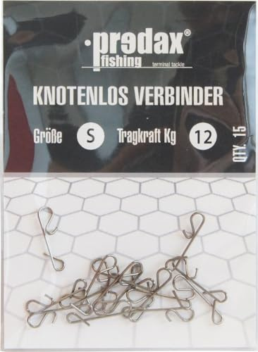 Predax Knotenlos Verbinder schwarz - 15 Knotenlosverbinder