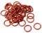 Sourcingmap Silikon-O-Ring, VMQ, Dichtungsringe, Dichtung, Rot, 50 Stück, 15x11x2mm, 1
