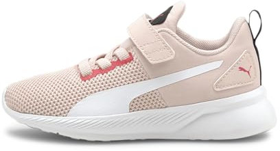 PUMA Flyer Runner V PS, Scarpe da Running, Bianco White-Lotus-Paradise Pink, 33 EU
