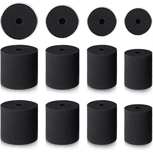 Honoson 4 Sizes 8 Pieces Cup Turner Foam Tumbler Inserts for 1/2 Inch PVC Pipe Foam Inserts Accessories Fit 10 oz to 40 oz All Tumblers(Black)