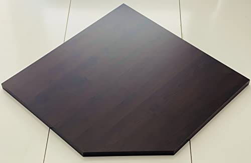 Eckregal Regalboden Regalbrett 55x37x2,2 cm, 3 Farben, Holz Wandboard Bücherregal Einlegeboden (Tabak)