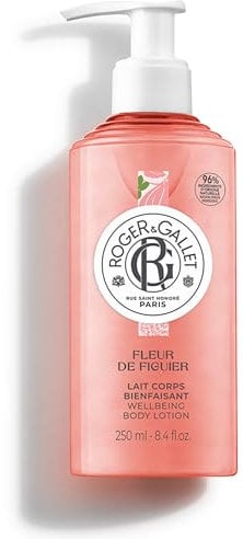 Roger&Gallet – Lait Corps Bienfaisant Fleur de Figuier 250ml – Figue Musc Pamplemousse – 96% d'ingrédients d'origine naturelle
