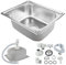 Évier de Cuisine en Acier Inoxydable Evier Cuisine 1 Bac Inox avec Raccords de Vidange,Evier à Encastrer Evier à Fleur de Plan Evier Sous-plan,Évier de Cuisine en Inox pour Meubles Bas (50*40*20cm)