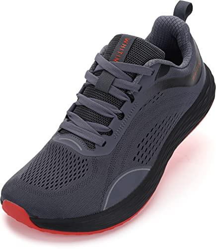 WHITIN Herren Zero Drop Laufschuhe + breite Zehenbox, GRAU, 46 EU