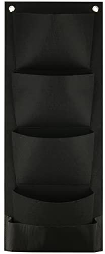 Cosmos Hanging Wall Planter with 4 Pockets Vertical Garden Planter Wall Mounted Flower Pouch Plant Growing Bag Garden Tools Storage Bag for Outdoor Decor