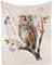 Kuscheldecke Eule, Flauschig Eule Decke für Frau, Weich Plüsch Warm Aquarell Eule Kuscheldecke Eulen Decke Flanell Fleecedecke mit Schmetterling Blume Muster für Sofadecke Couch Decke, 150x200cm