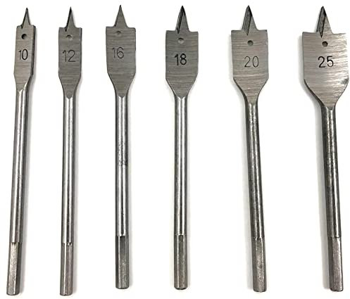 Brocas de Pala para Madera Juego 6 Piezas