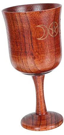 Garneck Coupe Sacrée en Bois Coupe Calice Décoration Vintage Ornement de Bureau Style Rétro