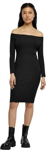 Urban Classics Damen Ladies Off Shoulder Longsleeve Rib Dress