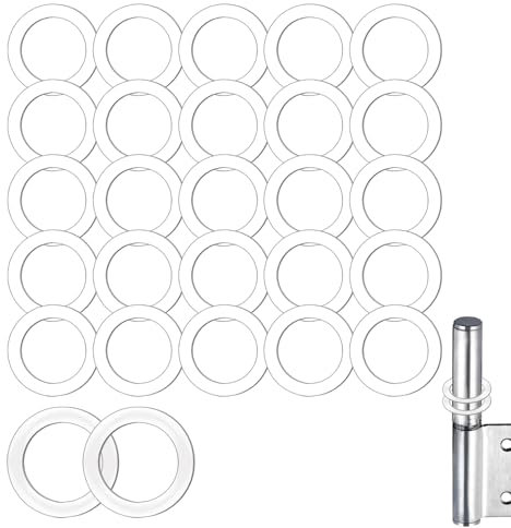 lumcov 60 pezzi Anelli di Plastica per Cerniere per Porte, Tondelle Passacavi per cerniera porta in plastica misura 10,0 X 15,0 X 1mm, Anelli di Montaggio Senza Segni di Usura