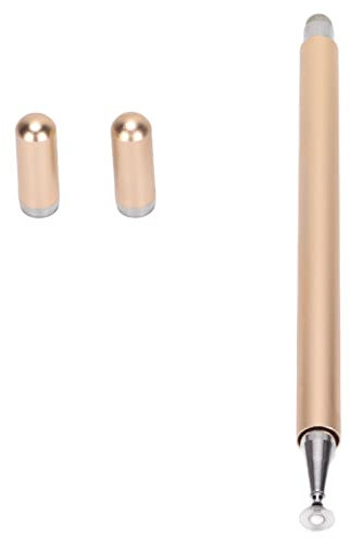 Eingabestifte, 2 in 1 Präzise Steuerung Aluminiumlegierung Hohe Haltbarkeit Smart Touch Pen für Tablet-Telefon-Notebooks Touchscreen-Computer (Gold)