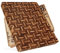YOUSUNLONG End Grain Hackbretter - 51L x 41B x 3,8D cm - Fleischer-Block Eingebaute Saftrillen & Griff - Schneidebrett aus Akazienholz gemischt mit Eiche - Grill-Schale,Kochfeld-Brett