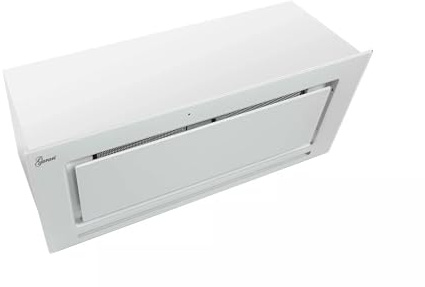GURARI Deckenhaube GCH E 217 WH 70 Prime N, Dunstabzugshaube 70 cm, Weiß Glas, 1000m³/h