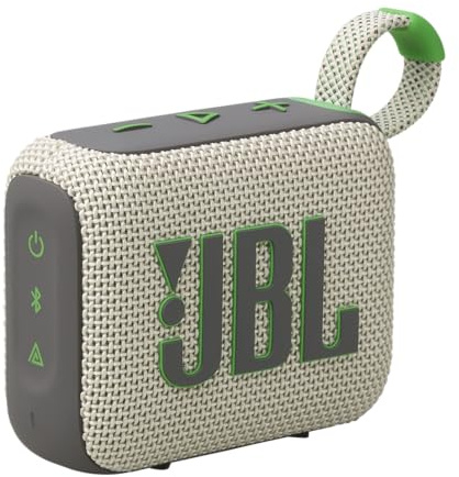 JBL Go 4 - Ultra-Portable, Waterproof and Dustproof Bluetooth Speaker, Big Pro Sound with Punchy bass, 7-Hour Built-in Battery, Made in Part with Recycled Materials (Sand)