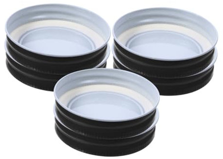 Garneck 6pcs Multipurpose Jar Lids Tinplate Jar Covers for Canning Leakproof Lids