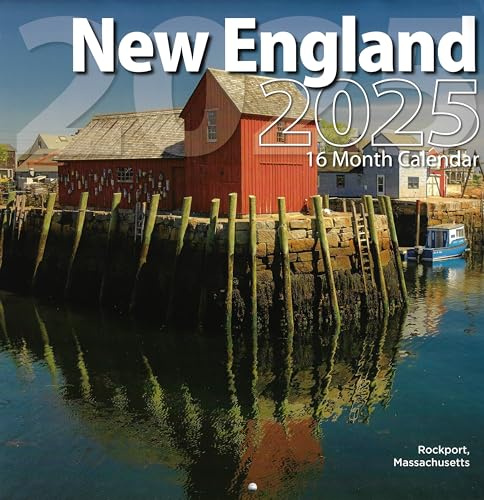 2025 New England Wandkalender in voller Größe zum Planen, Planen und Organisieren