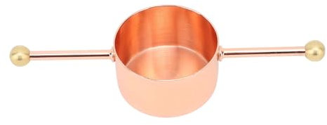 Sunicon Stainless Steel Bar Jigger,30ml Precise Control Bartender Measuring Cup Cocktail Drink Measures Bar Accessory with Double Bead for Club Party Home (Copper Plating)