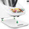 Inwee Planche Coulissante pour Thermomix TM6 TM5, Planche à Glisser pour Thermomix en Acrylique, Planche à roulettes à Déplacement Rapide pour Thermomix,Sûr,Stable, Accessoires pour Thermomix (Blanc)