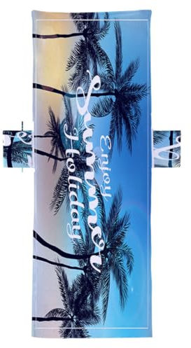BEAHING Beach Lounger Handtuch Pool Stuhl Abdeckung Sonnenliegermissell Handtuch mit Taschen Style5, Strandlieger Handtuch