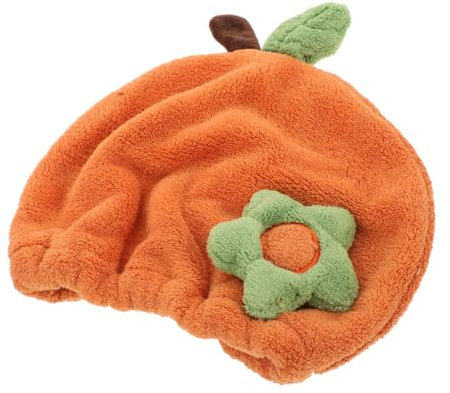 Trockene Haarkappe -haartrockner-kappe Haartrockenhaube Motorhaube Haartrockner Handtuch Zum Trocknen Der Haare Haartuchkappe Gesichtswaschen Mit Stirnband Korallenvlies Orange minkissy