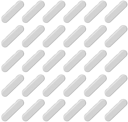 30 pièces Cache Aeration Fenetre Pvc, Cache-gouttières, Cache Trous d'Évacuation pour Fenêtres, Tempête - Busette de Drainage, D'extrémité de Rebord de Fenêtre (Blanc)