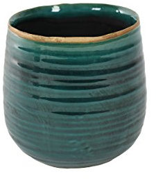 Ivyline 136348 türkis Topf Como, 15x15x14 cm