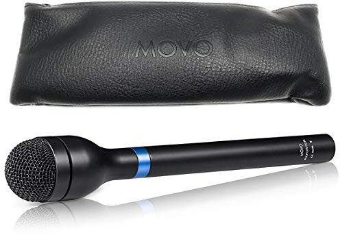 Movo HM-M2 Dynamic Omnidirectional Handheld XLR Reporter / Interview / Presentation Microphone