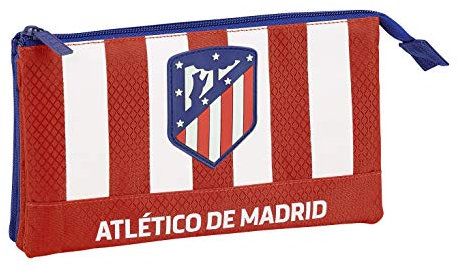 Club Atlético de Madrid Estuche, Niños, Roja, 22 cm