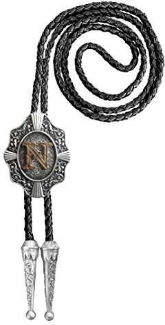Urban Backwoods Western Letter N Bolotie Western Country Krawatte Bolo Tie