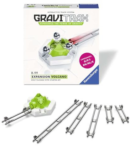 Ravensburger GraviTrax Volcano - Add On Extension Accessory Marble Run and Construction Toy for Kids Age 8 Years and Up - STEM